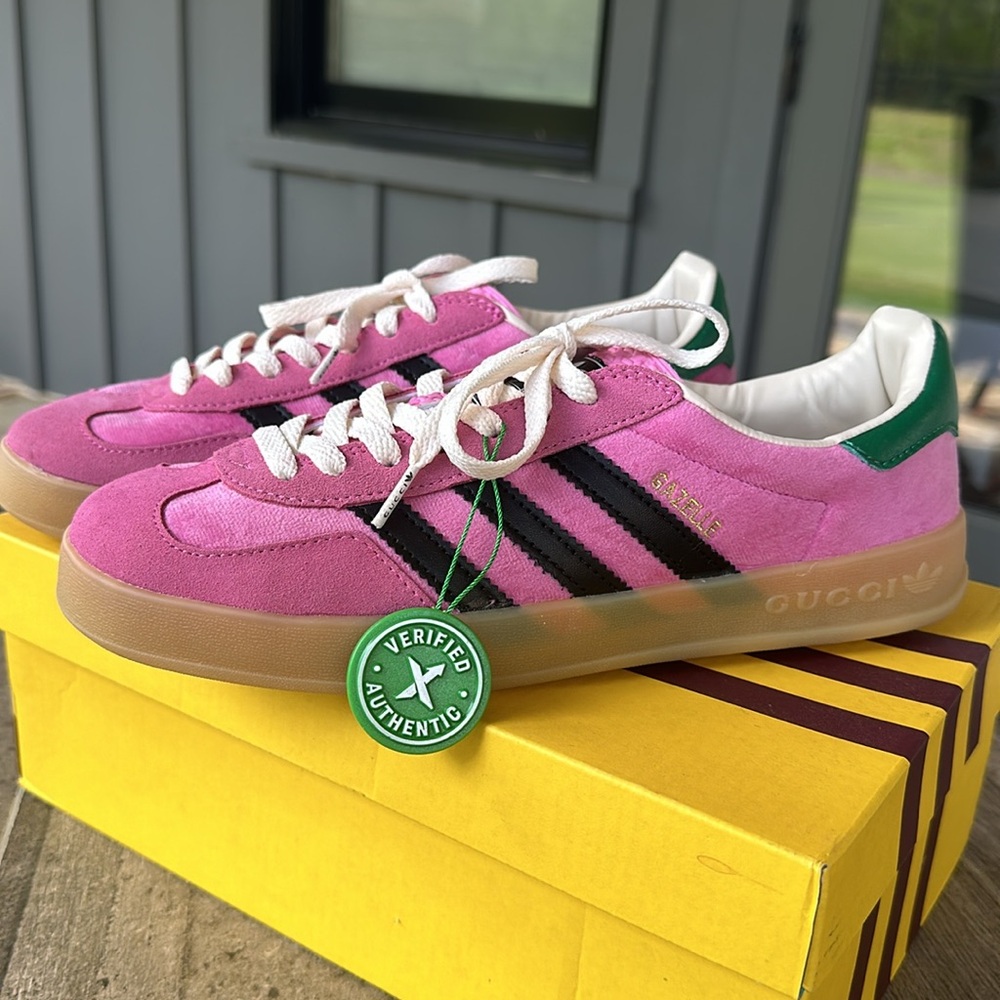 Gucci samba pink/green